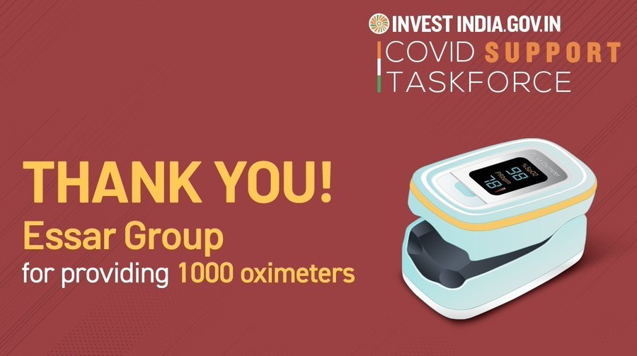 Essar, facilitated by Invest India, has extended its support to bolster India's #COVID19 relief efforts. 