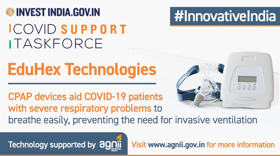 EduHex Technologies is developing innovative critical care equipment to aid COVID19 patients