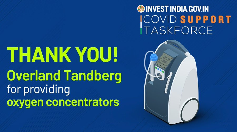 Overland Tandberg, facilitated by Invest India, is strengthening India's healthcare response to the COVID19 pandemic.