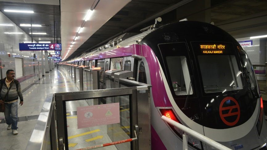 Delhi metro train