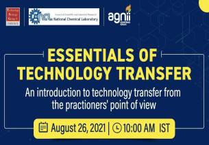 AGNIi and CSIR-NCL partner for ‘Essentials of Technology Transfer’