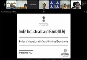 Webinar to Strength Industrial Land Data on India Industrial Land Bank (IILB) 