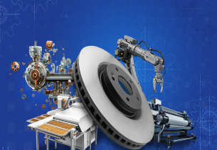 Capital goods sector banner featuring advanced manufacturing machinery, robotics, and industrial components, representing India's Make in India initiative and manufacturing growth.
