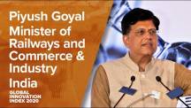 Hon'ble CIM斯里·皮尤什·戈亞爾（Shri Piyush Goyal）關於發布2020年全球創新指數的信息