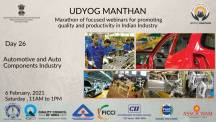 Udyog Manthan | Industry-led expert panel discussions on Automotive & Auto Components