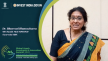 Dr. Bhaswati Bhattacharya speaking at the Ayush Summit 2022