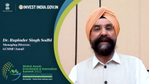 Dr. Rupinder Singh Sodhi speaking at the Ayush Summit 2022