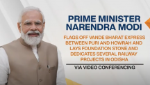 PM Modi flags off Vande Bharat & lays foundation stone/dedicates various railway projects in Odisha