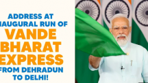 PM Modi's address at inaugural run of Vande Bharat Express from Dehradun to Delhi!