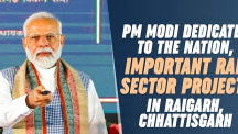 PM Modi dedicates to the Nation important Rail Sector projects in Raigarh, Chhattisgarh