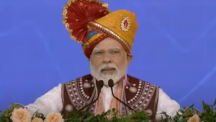 PM Narendra Modi lays the foundation stone of various projects in Bodeli
