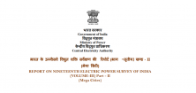 Report on Nineteenth Electric Power Survey of India (Mega Cities)